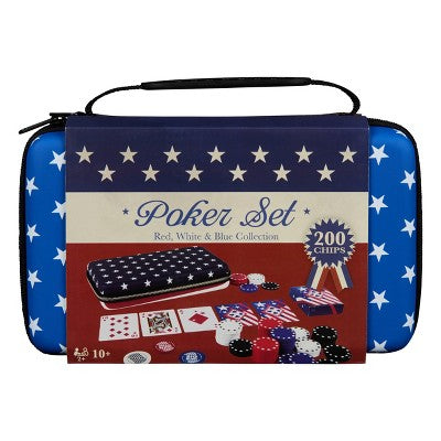 200pc Poker Set, Americana Collection in Red, White and Blue (Target Exclusive)