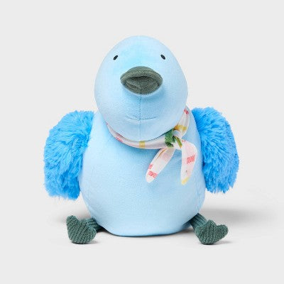 Bird Kids' Mini Weighted Plush Throw Pillow Blue - Pillowfort