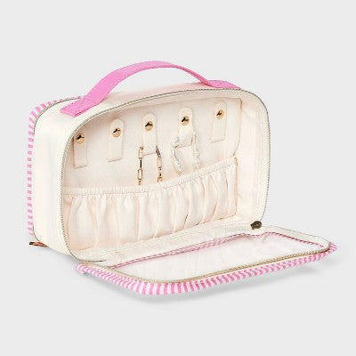 Multi-Function Travel Jewelry Organizer Case - Wild Fable Cream/Pink