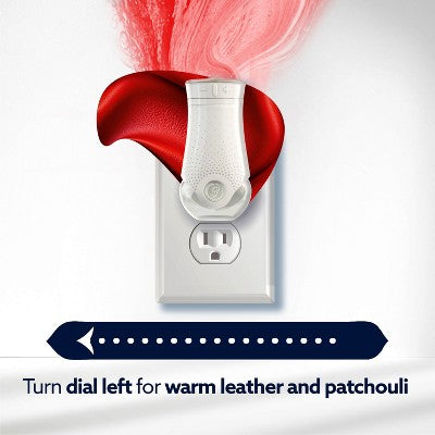 Glade PlugIns Room Freshener with CustomScent Technology Home Fragrance Refills- Leather + Golden Amber - 1.34 floz/2pk?