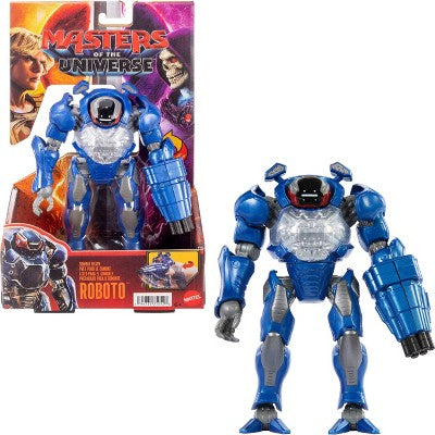 Masters of the Universe Combat Ready Roboto Figure Toy, 5.5" Twist & Release Quick Draw
