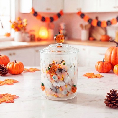 Cook With Color Pumpkin Halloween Icon Treat Gifting Jar