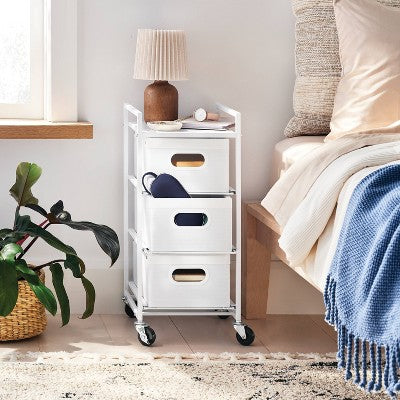 3 Drawer Narrow Cart on Wheels - Brightroom (LOCAL PICKUP ONLY)