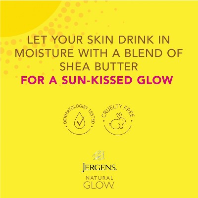 Jergens Natural Glow Wet Skin Moisturizer, In-Shower Self Tanner Body Lotion, Medium To Tan Tone - 7.5 fl oz
