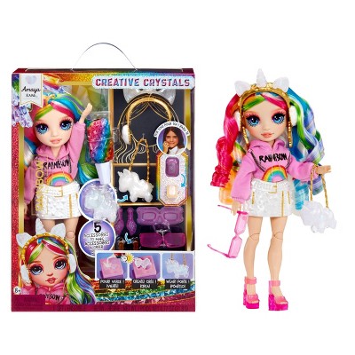 Rainbow High 11" Creative Crystals Amaya Fashion Doll with Accessory Make It Kit