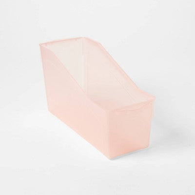 Book Storage Bin translucent pink - up&up
