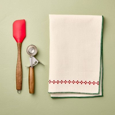 3pc Baking Bundle Spatula with Cookie Scoop and Kitchen Towel - Hearth & Hand with Magnolia