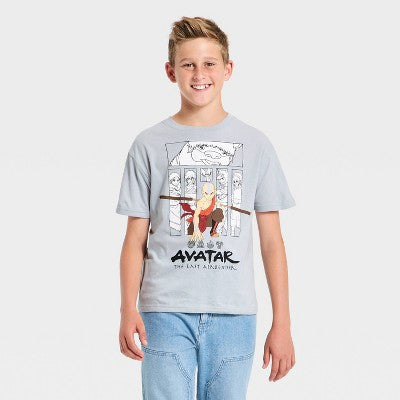 Boys' Avatar: The Last Airbender Oversized T-Shirt - Gray M