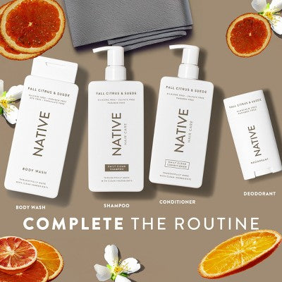 Native Limited Edition Fall Getaway Deodorant - Fall Citrus & Suede- 2.65oz