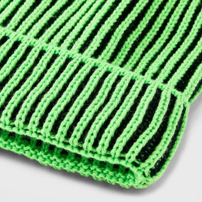 Kids' Ribbed Beanie - art class Green