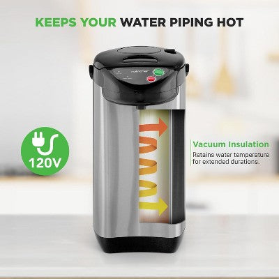 NutriChef 5 Liter Electric Water Boiler & Warmer - Digital Hot Pot Water Kettle with 5 Temperature Settings and Safety Lock (LOCAL PICKUP ONLY)