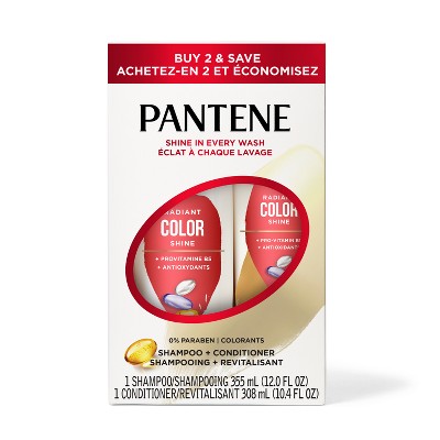 Pantene Radiant Color Shine Hydration Shampoo and Conditioner Dual Pack - 22.4 fl oz