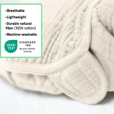 SwaddleMe by Ingenuity Original Muslin Baby Swaddle 0-3 Months - Cream