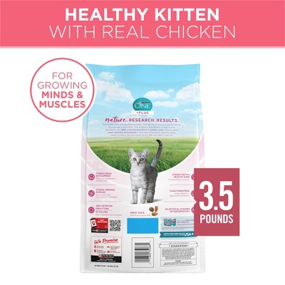 Purina ONE Healthy Kitten Formula Natural Chicken Flavor Dry Cat Food - 3.5lbs