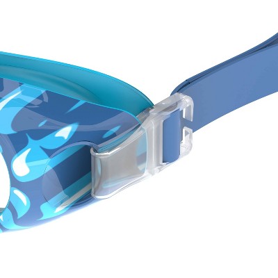 Speedo Kids' Glide Print Swim Goggles - Blue Bubbles: Ages 3-6, Swimming Gear