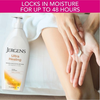 Jergens Ultra HealingHandandBody Lotionfor Extra Dry Skin- 33.8 fl oz?: Paraben-Free, Contains Vitamin E, Dye-Free
