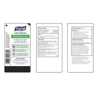 Purell Advanced Hand Sanitizer Soothing Gel with Aloe and Vitamin E - 8 fl oz