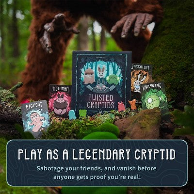 TeeTurtle Twisted Cryptids Board Game: Creative Thinking, 30-60 Min Play, 2-4 Players, Includes Cards & Tokens