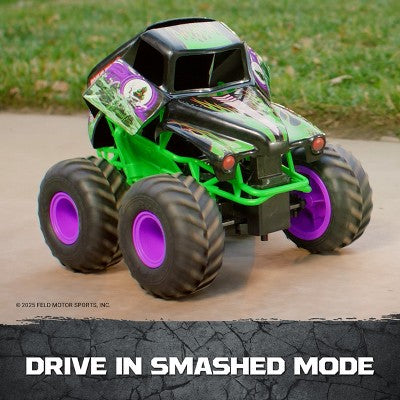 Monster Jam Smash and Bash Grave Digger Remote Control Vehicle 1:15 Scale