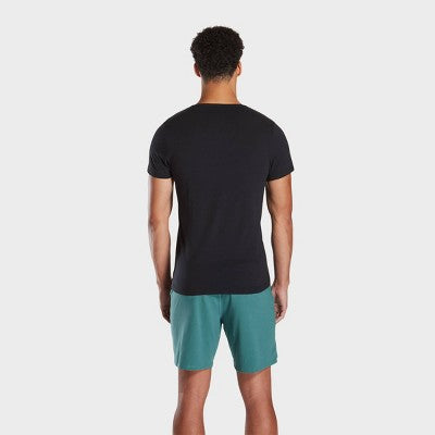 Pair of Thieves Men's Super Soft 2+1 Fitted Crew Neck T-Shirt - Black S: Cotton Viscose Blend, Tagless Design