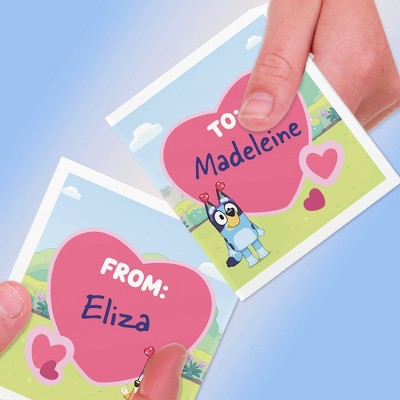 Bluey Valentine Exchange Cards