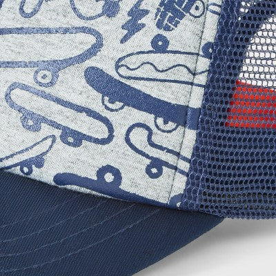 Kids' Skater Trucker Hat - Cat & Jack Navy/Gray
