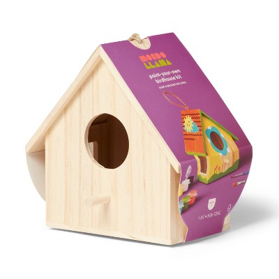 Wood Birdhouse Painting Craft Kit - Mondo Llama