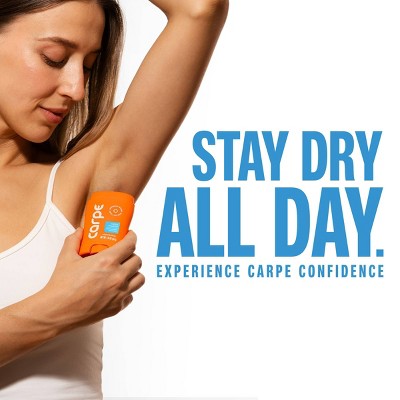 Carpe Women's 100HR Sweat & Odor Control Antiperspirant Deodorant - Fresh Powder - 1.76oz: Paraben-Free, Vegan, Cream