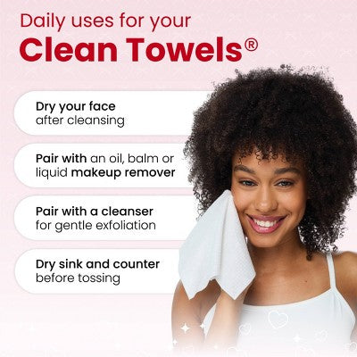 Clean Skin Club Galentines Towels - 10ct