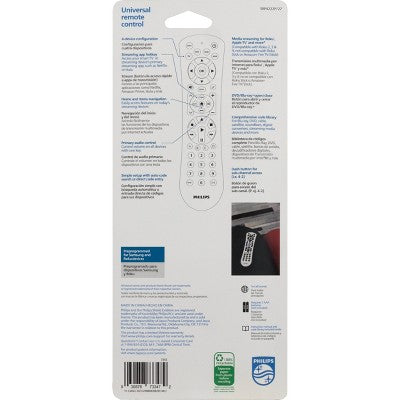 Philips 4-Device Universal Remote Control Pearl White