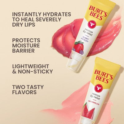 Burt's Bees Rescue Relief Watermelon + Berry Medley Lip Balm - 0.7oz