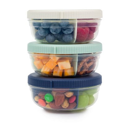 SnapLock 3 Portion Snack Stack