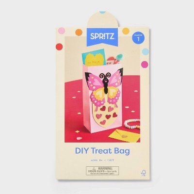 Valentine's Day Butterfly Sticker Kit and Paper Bag - Spritz