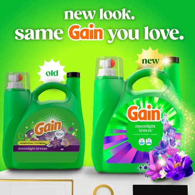 Gain Moonlight Breeze HE Deep Cleaning Concentrated Liquid Laundry Detergent 100 Loads - 132 fl oz