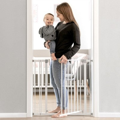 hauck 59726 Open N Stop KD Pressure Fit Safety Gate for Doors 29 to 31", White (LOCAL PICKUP ONLY)