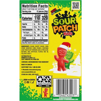 SOUR PATCH KIDS Christmas Theater Box Candy - 3.1oz