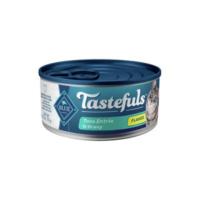 Blue Buffalo Tastefuls Natural Flaked Wet Cat Food with Tuna Entree in Gravy - 5.5oz