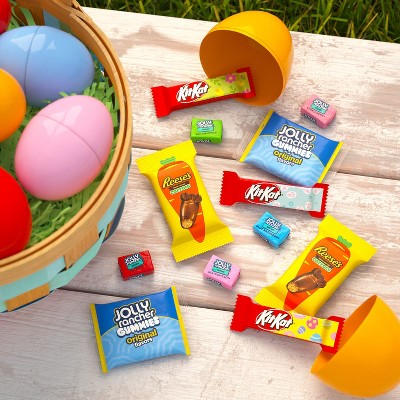 Reese's, Jolly Rancher, Kit Kat Assorted Flavored Pre-Filled Plastic Egg Easter Candy - 4.3oz/12ct