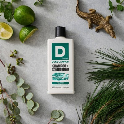 Duke Cannon Supply Co. 2-in-1 Shampoo and Conditioner - Tea Tree - 14oz