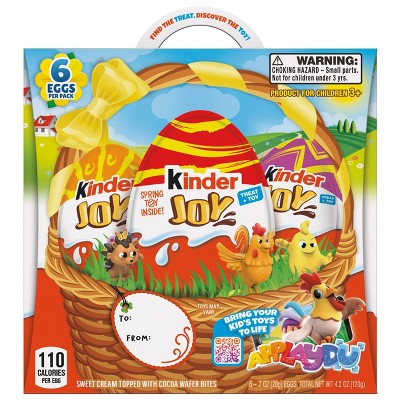 Kinder Joy Easter Eggs - 4.2oz/6ct (Packaging May Vary)