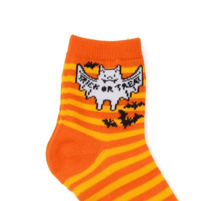 Kids' Halloween Socks Orange Stripe - Bullseye's Playground