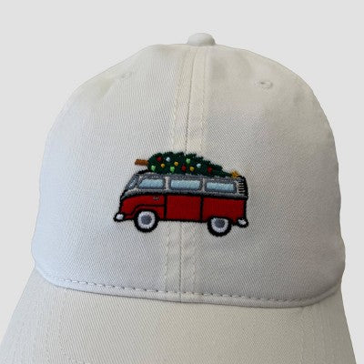 Mighty Fine Van & Tree Dad Hat - Ivory