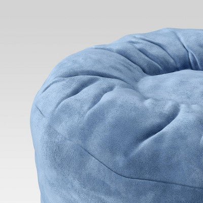 Sensory Friendly Cocoon Kids' Seat Blue - Pillowfort: Bean Bag Chair, Kids Seating, Machine Washable Cover (LOCAL PICKUP ONLY)