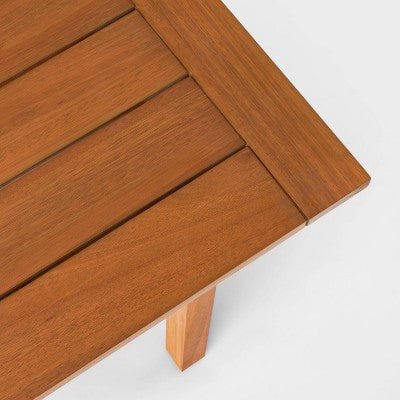 Kaufmann Wood Rectangle Patio Dining Table, Outdoor Furniture - Natural - Project 62: FSC Certified Eucalyptus, Seats 6 (LOCAL PICKUP ONLY)