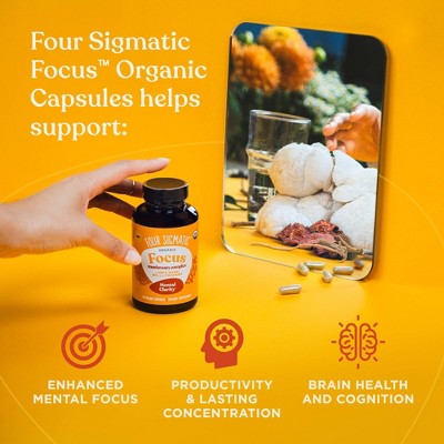 Four Sigmatic Focus Organic Mushroom Vitamin Capsules - 90ct