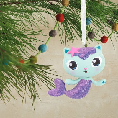 Hallmark Gabby's Dollhouse MerCat Christmas Tree Ornament: DreamWorks Animation Collectible, Indoor Decoration