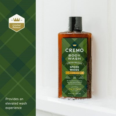 Cremo Body Wash - Spiced Woods - 16 fl oz