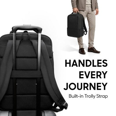 Sharper Image Lifestyle Backpack Fits 17" Laptop - Black