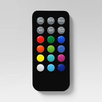 3pc AA LED Plastic Flameless Pillar Colorful Candles with Timer and Remote -Threshold