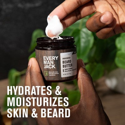Every Man Jack Beard Butter - Unscented - 4oz